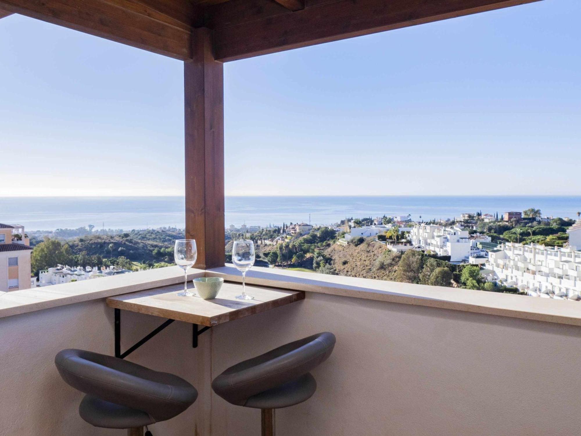 דירות מאלגה Atico Con Vistas Al Mar Piscina Y Parking מראה חיצוני תמונה